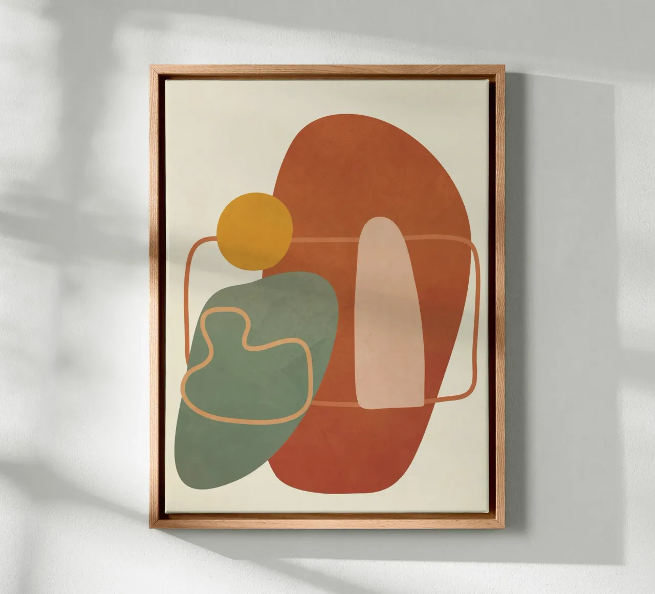 Geometry Abstract 1 toile avec Caisse américaine de Flow Line