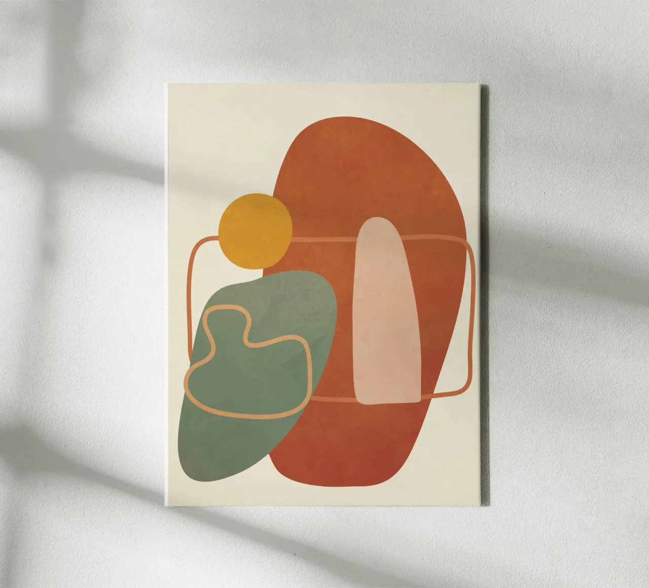 Geometry Abstract 1 toile avec Caisse américaine de Flow Line