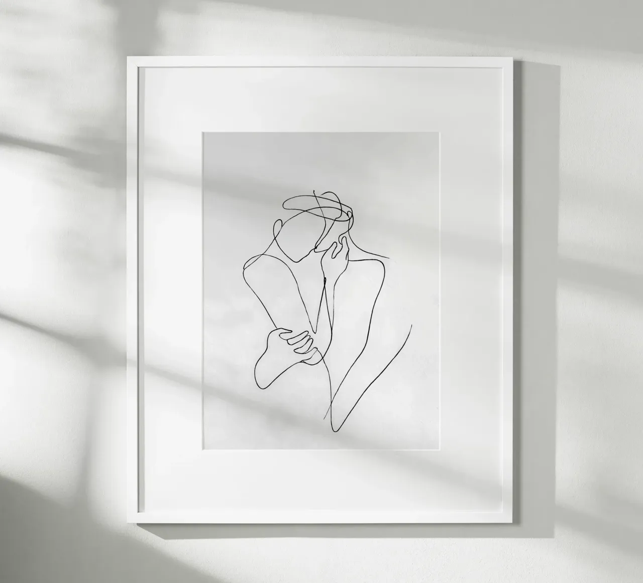 Coppia di artisti di linea minimalisti poster da Viv Line Art