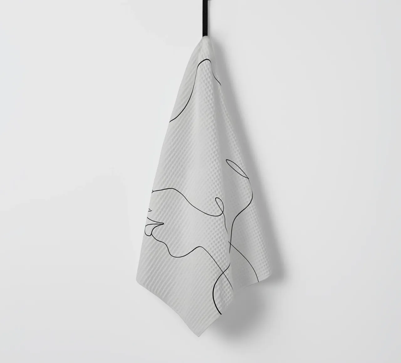 Flowing Face Minimalist Line Art torchon de Viv Line Art
