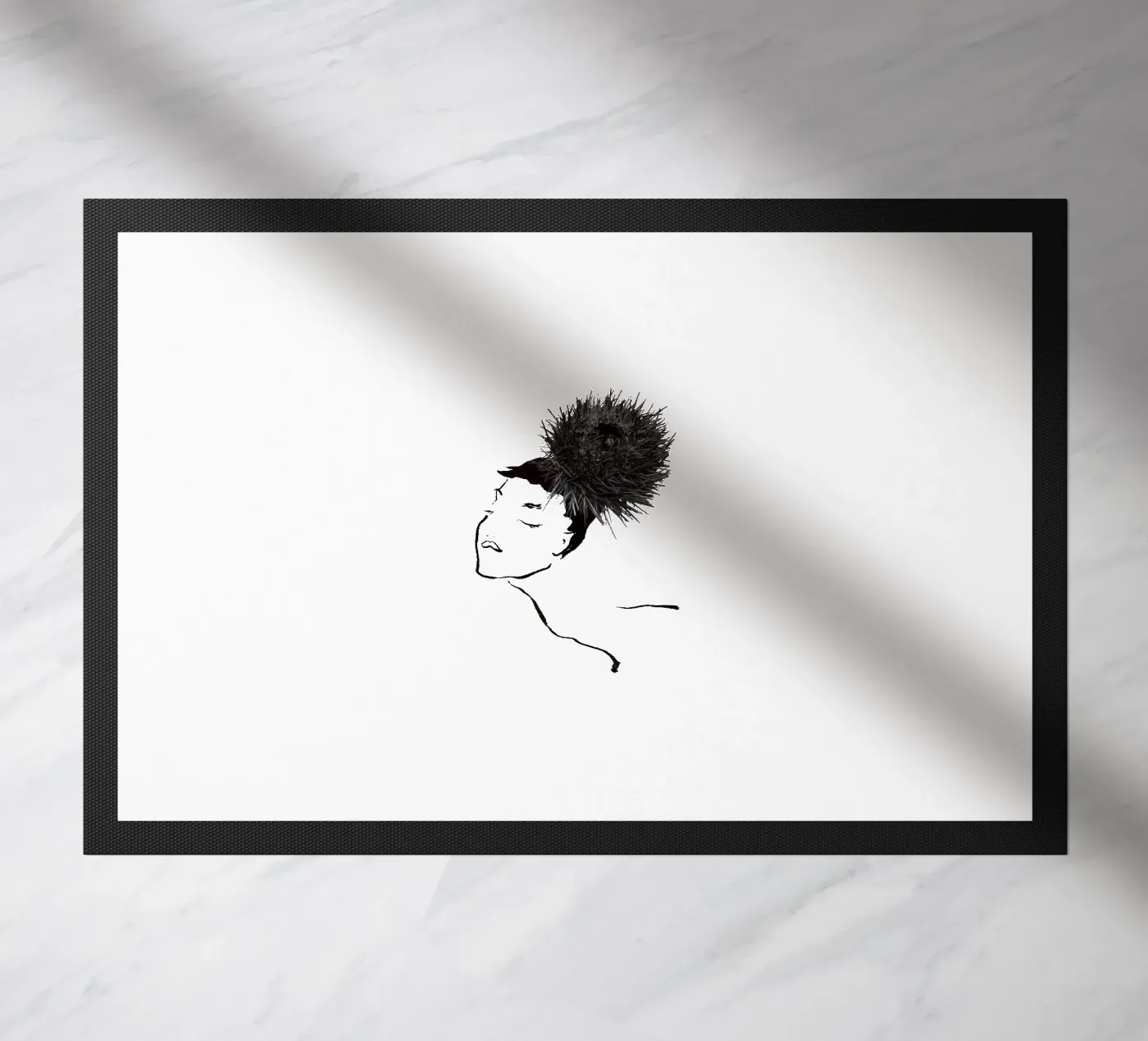 Uni Hat doormat by Gretchen Roehrs