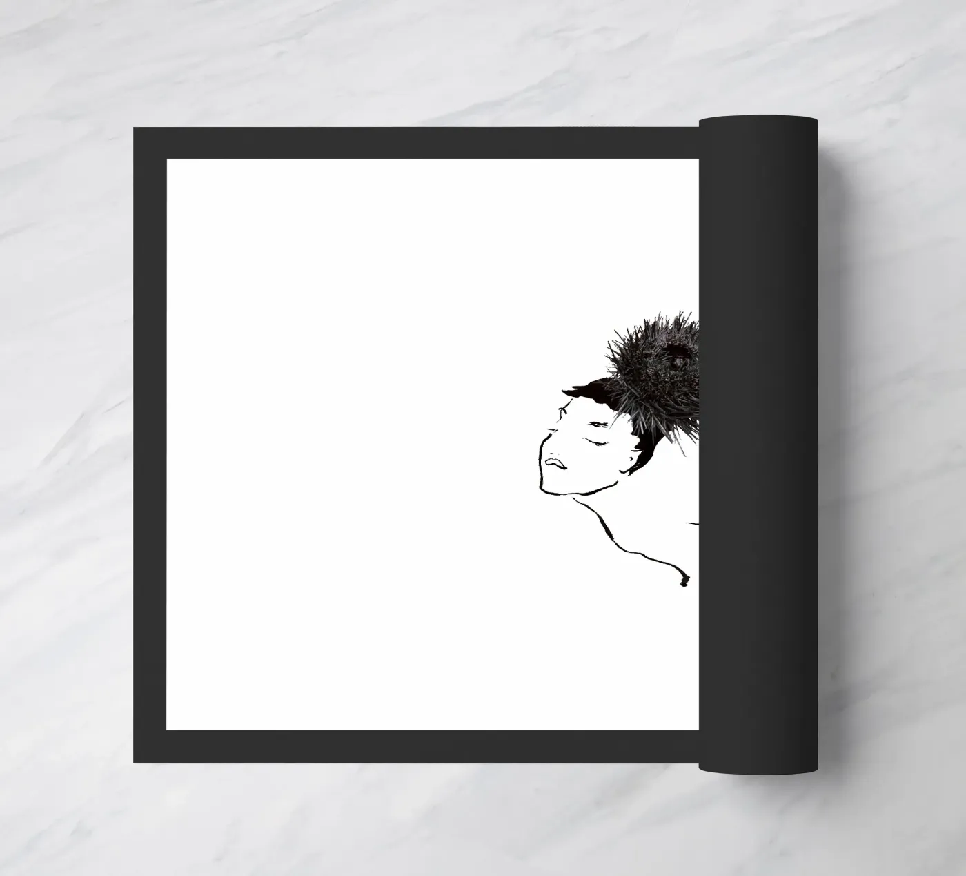 Uni Hat doormat by Gretchen Roehrs