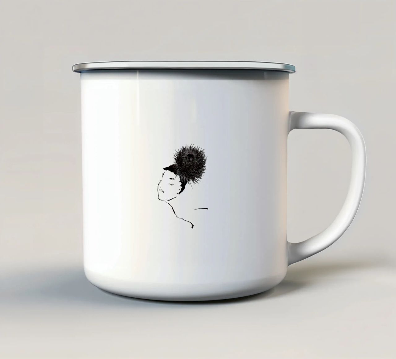 Uni Hat tazza in smalto da Gretchen Roehrs