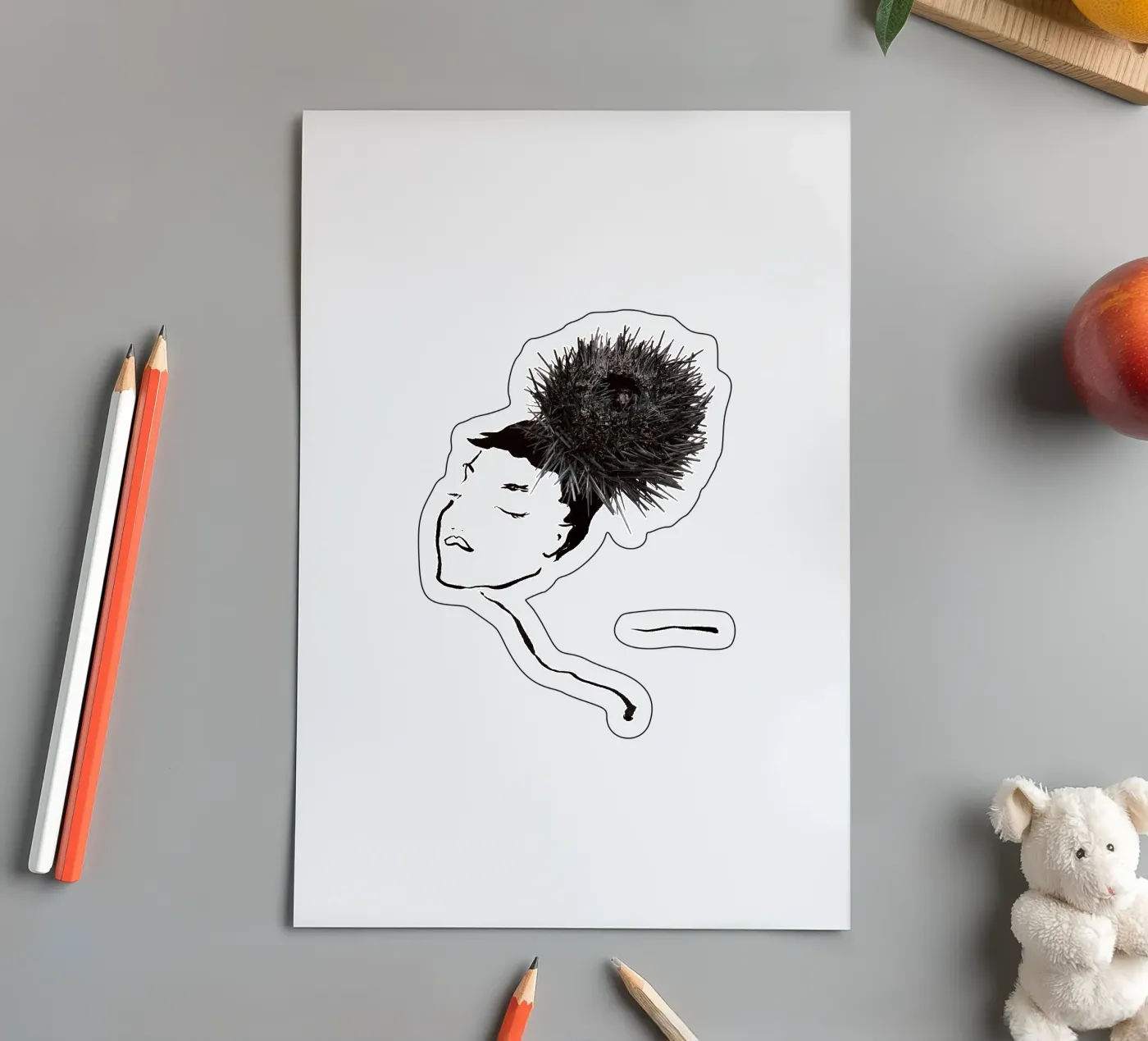 Uni Hat stickervel van Gretchen Roehrs