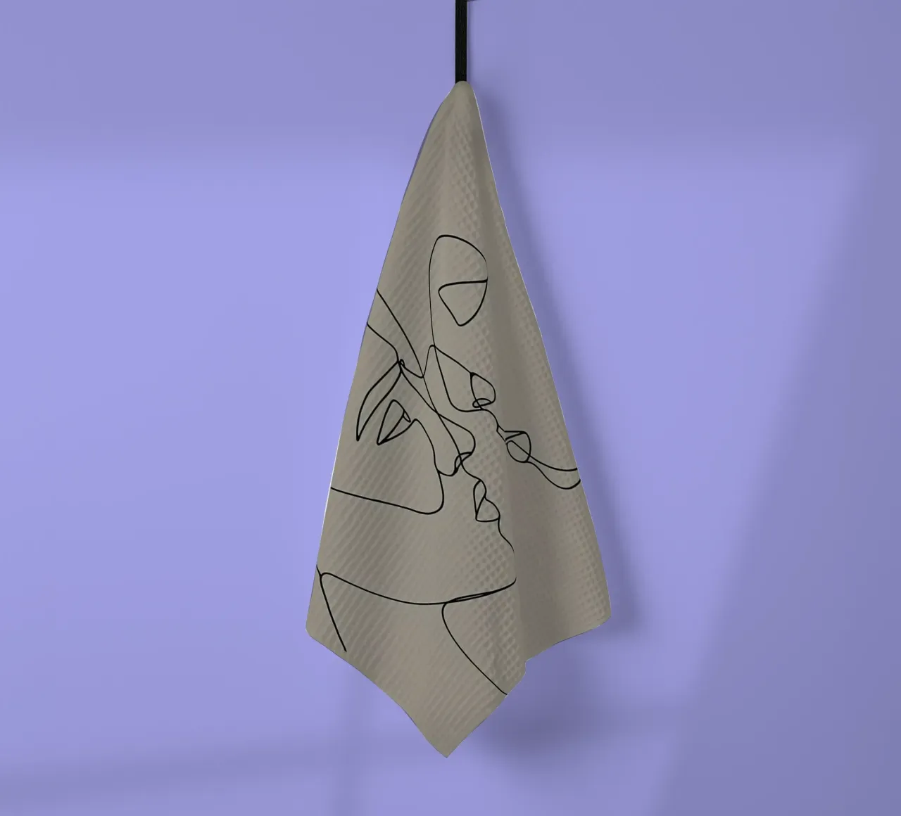 Lovers Face Minimalist Line Art torchon de Viv Line Art