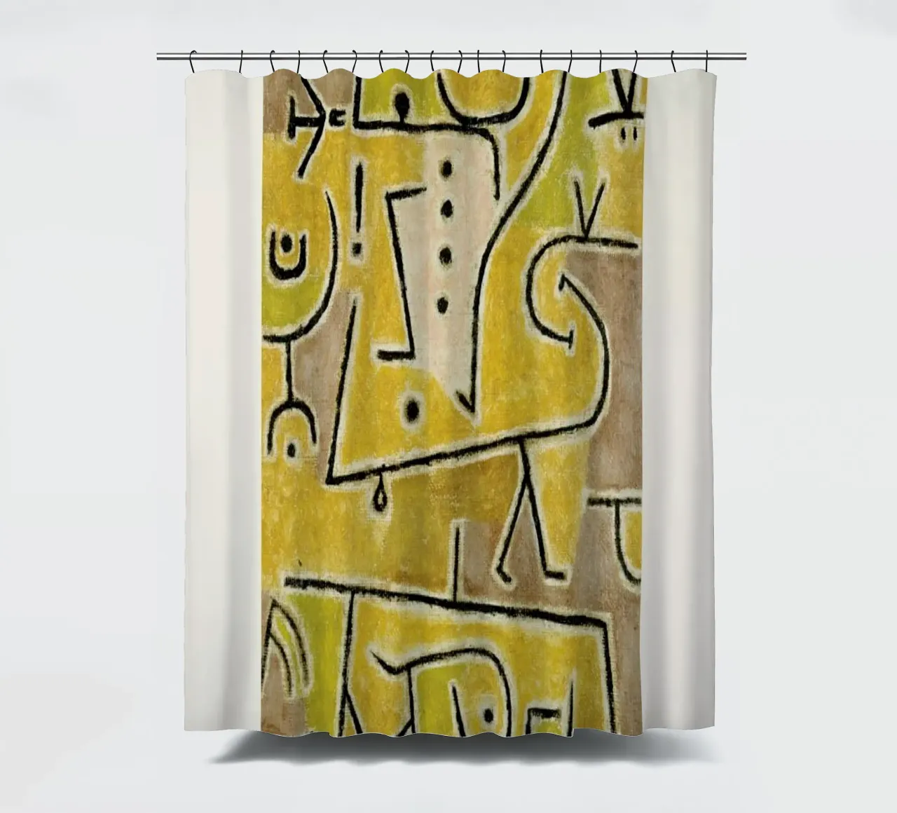 Klee - Red Vest shower curtain by ARTOTHEK