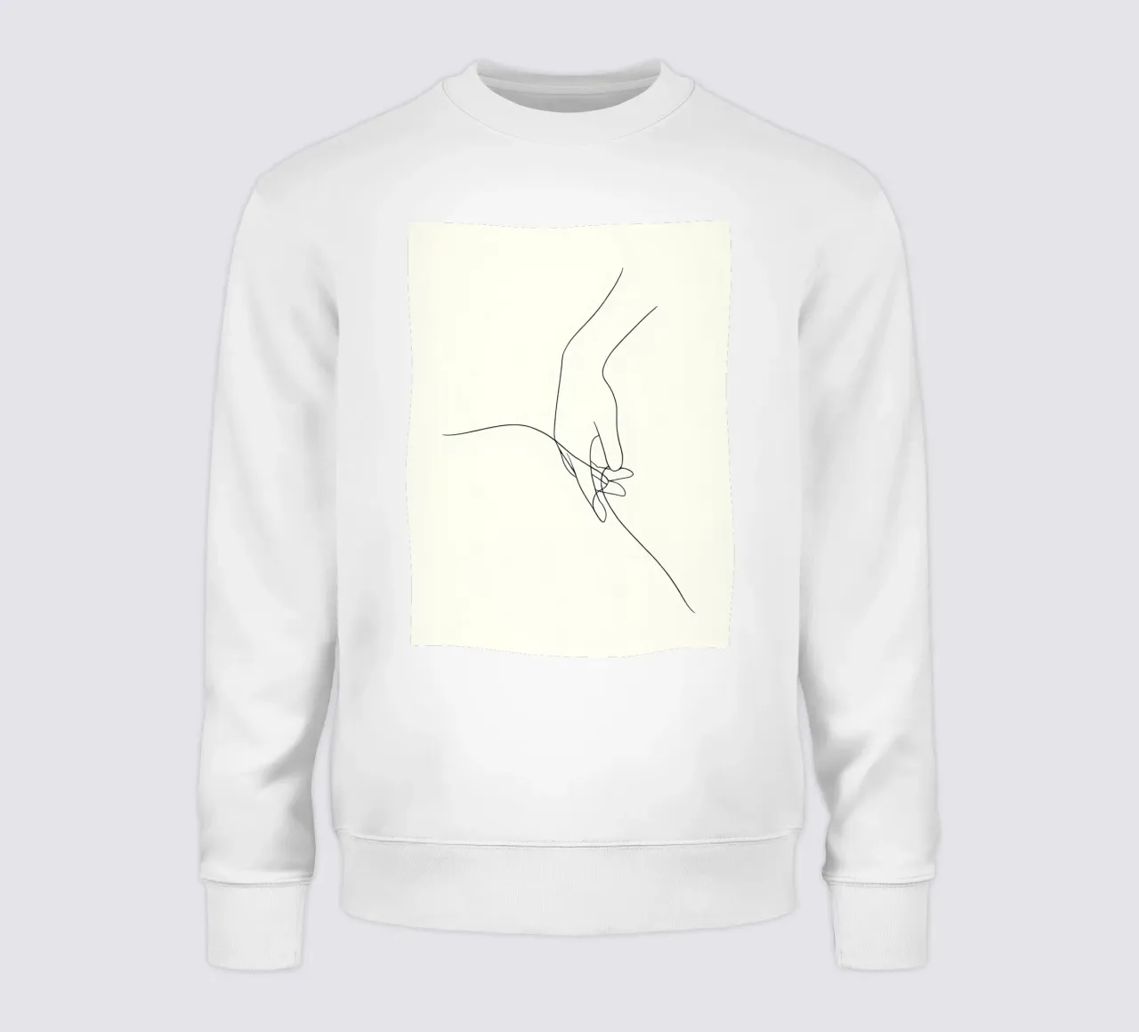 Free Hand Minimalist Line Art sweatshirt by Viv Line Art