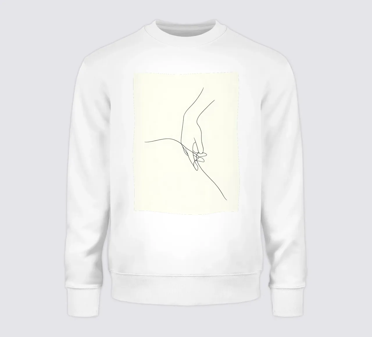 Line art minimalista a mano libera felpa da Viv Line Art