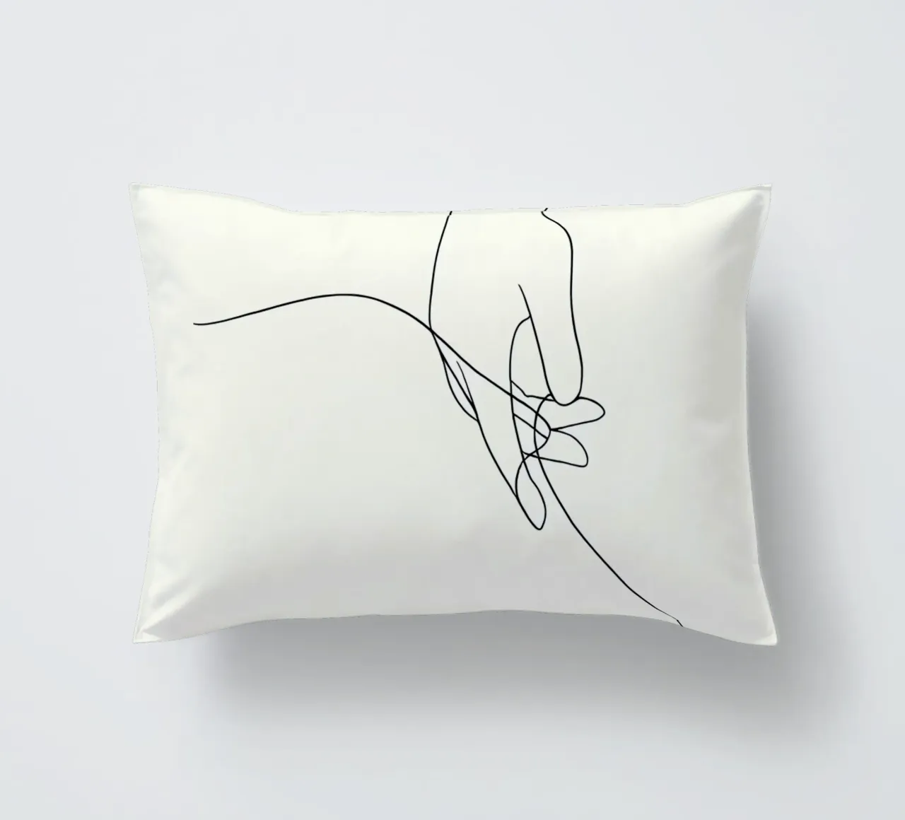 Line art minimalista a mano libera cuscino da Viv Line Art