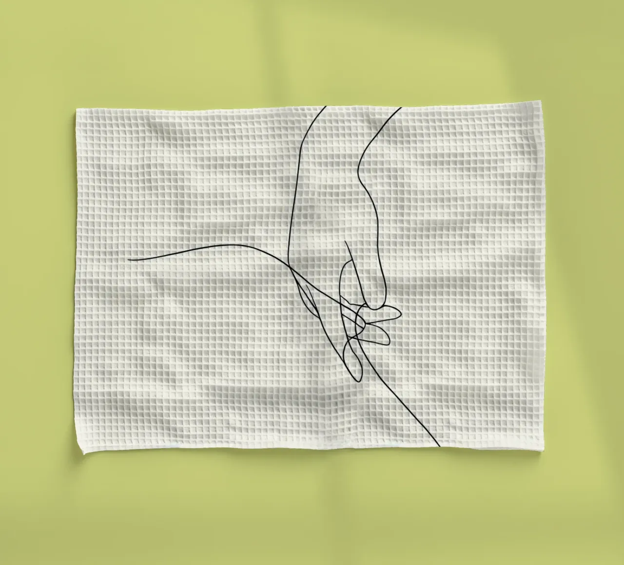 Line art minimalista a mano libera canovaccio da cucina da Viv Line Art