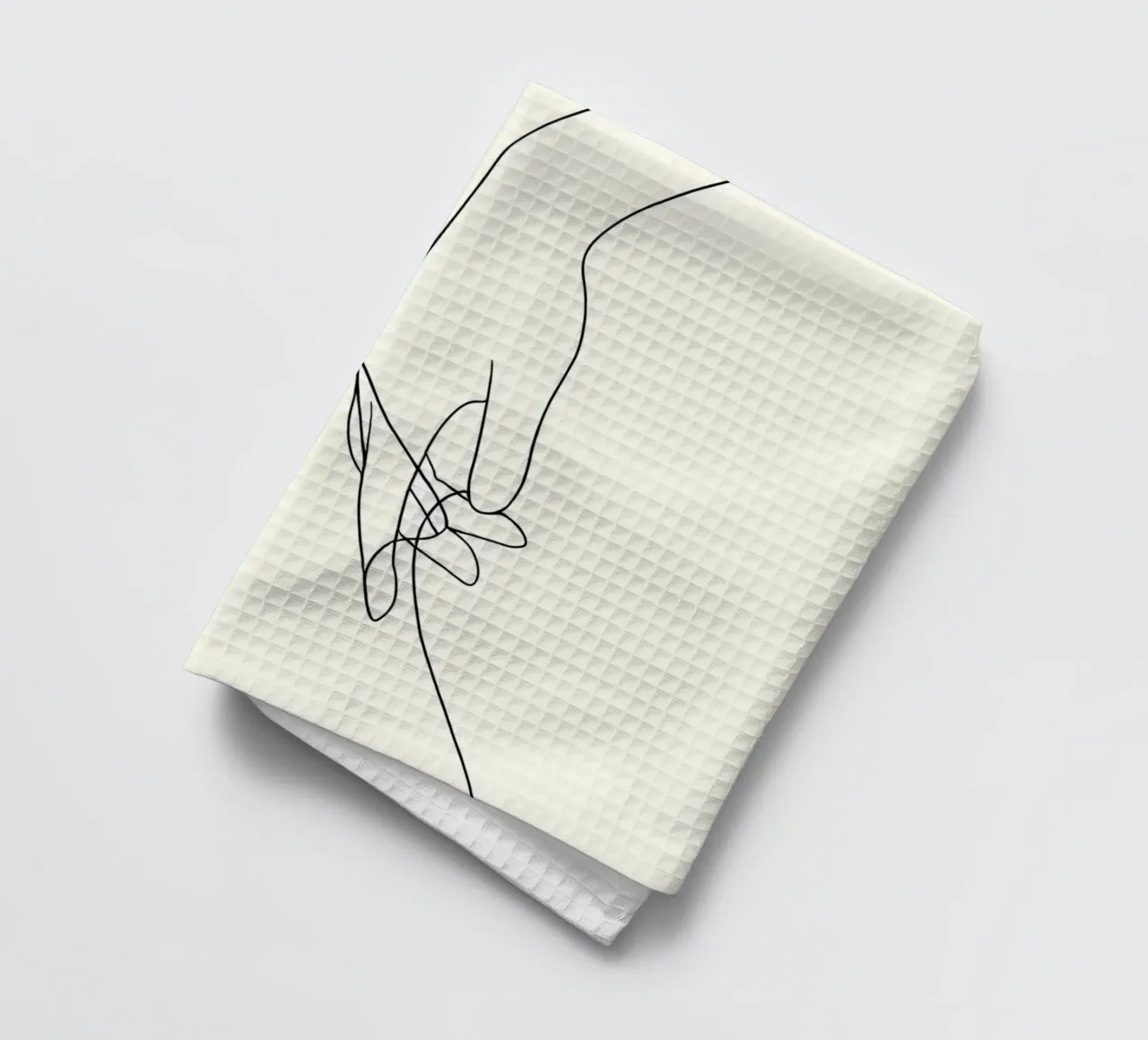 Line art minimalista a mano libera canovaccio da cucina da Viv Line Art