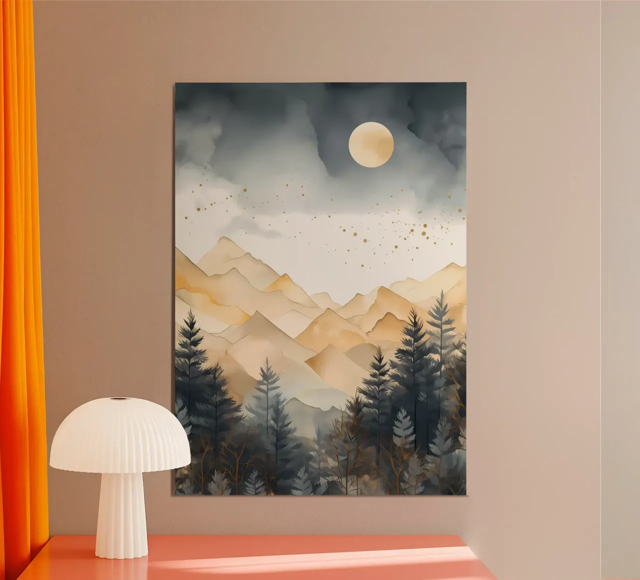 Calm sunset alu-dibond by Albert S Jacob