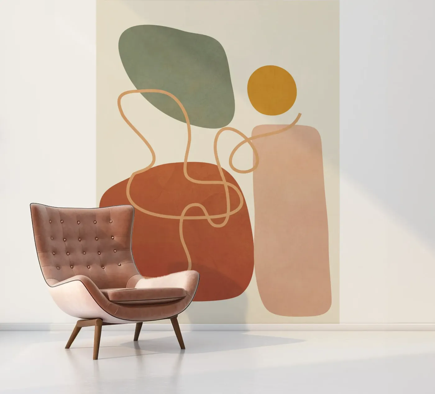 Geometry Abstract 2 fotobehang van Flow Line