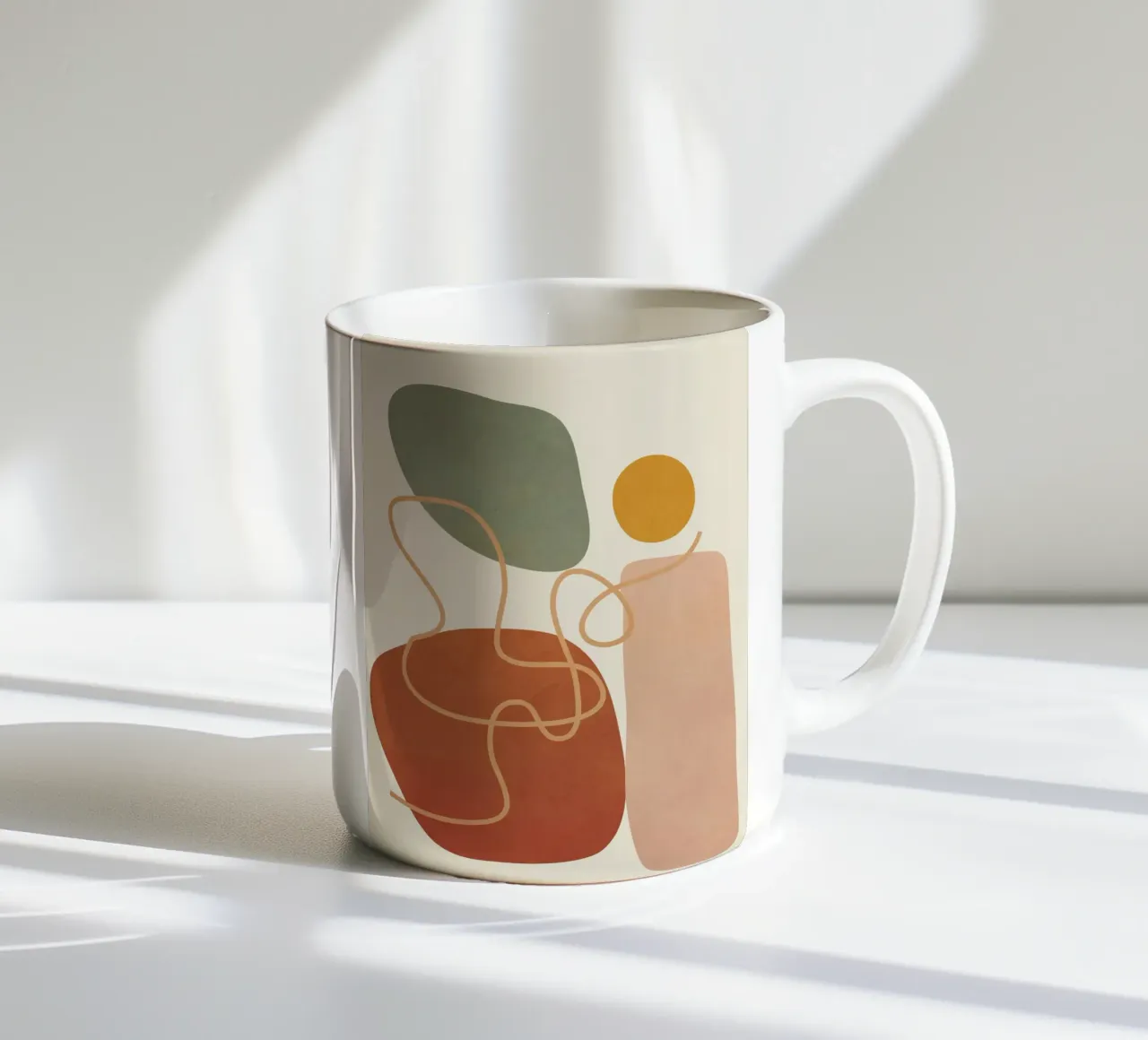 Geometry Abstract 2 mug en céramique de Flow Line