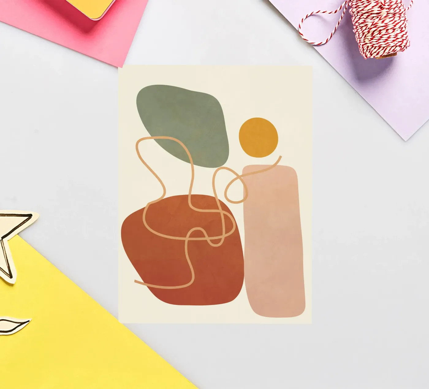 Geometry Abstract 2 sticker by Flow Line