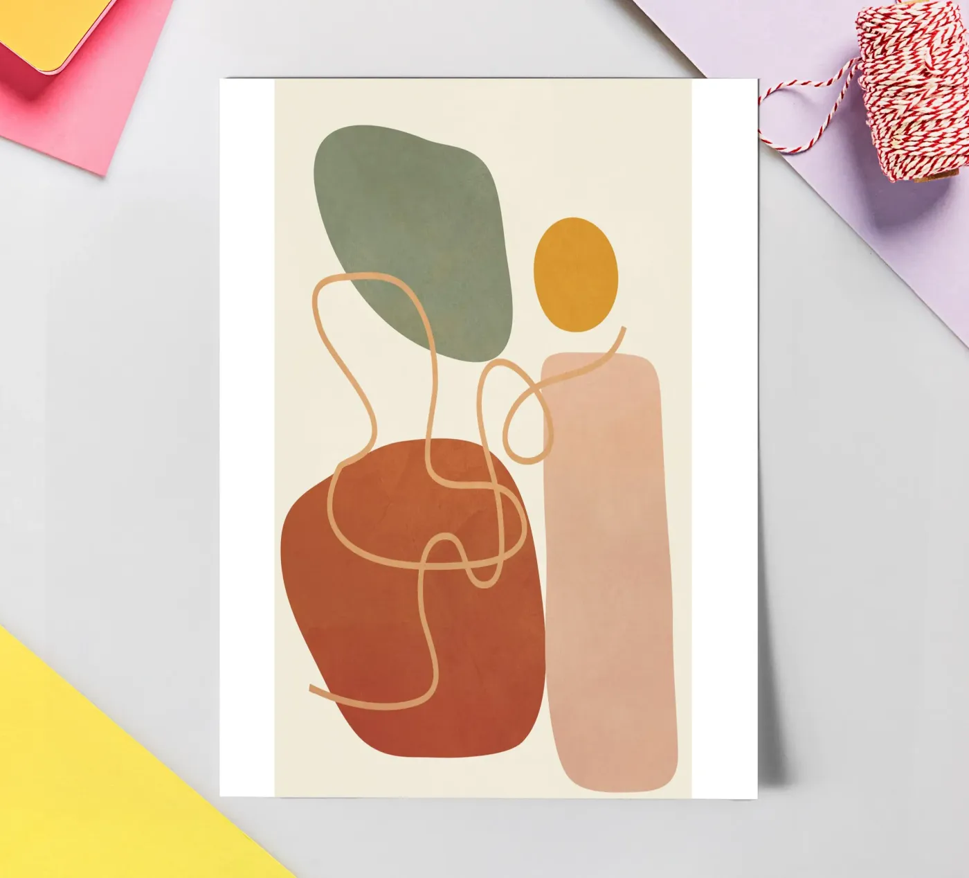 Geometry Abstract 2 sticker sheet by Flow Line