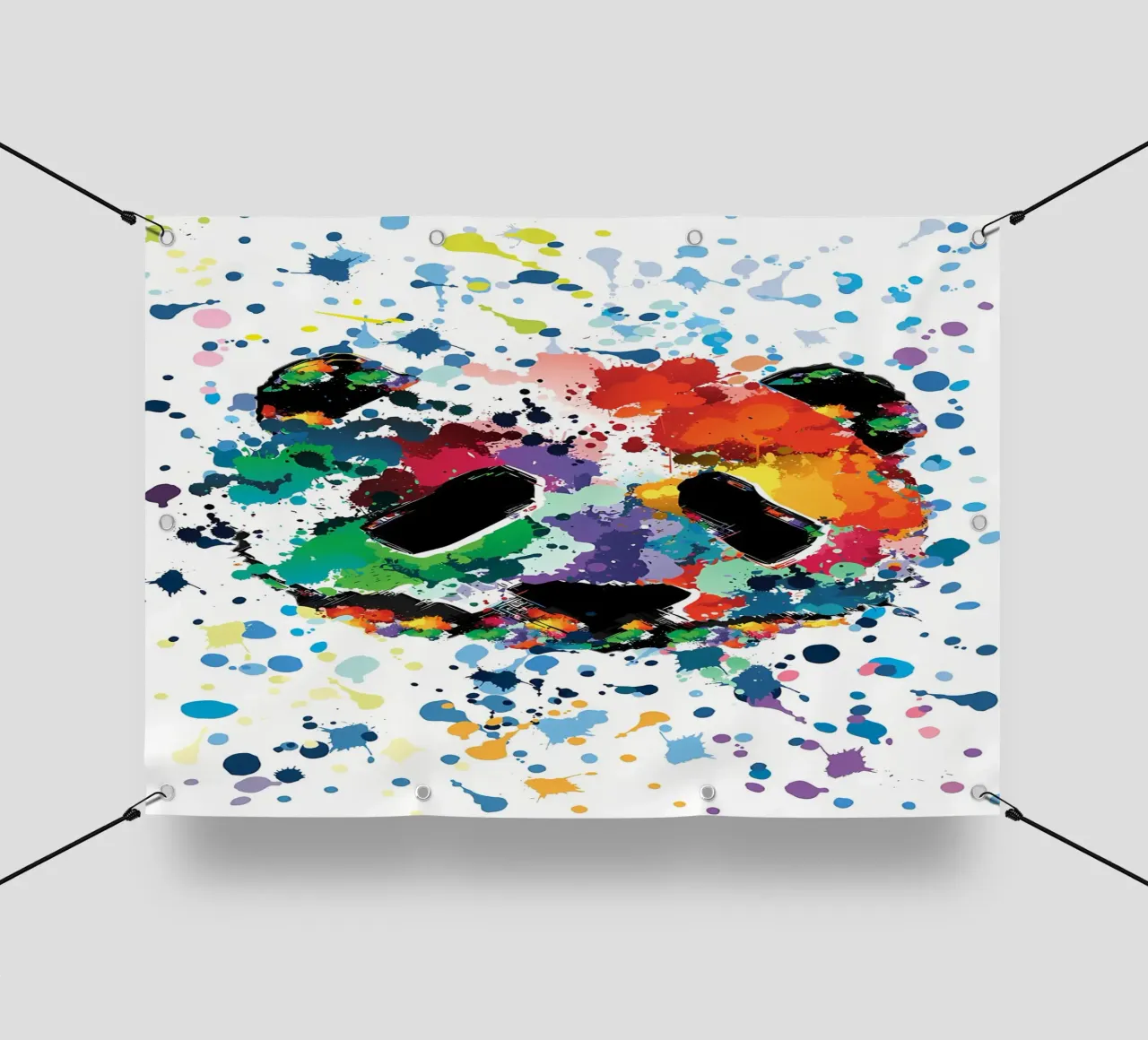 Spruzzi di panda telo in pvc da James M Coyle