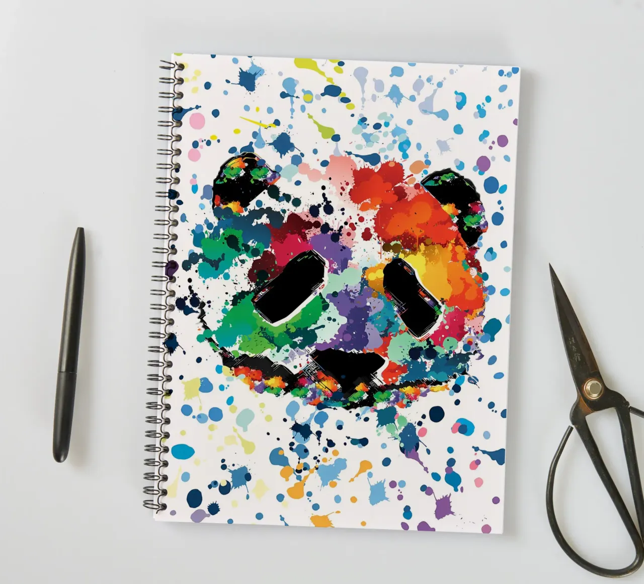 Splash panda spiral notebook by James M Coyle