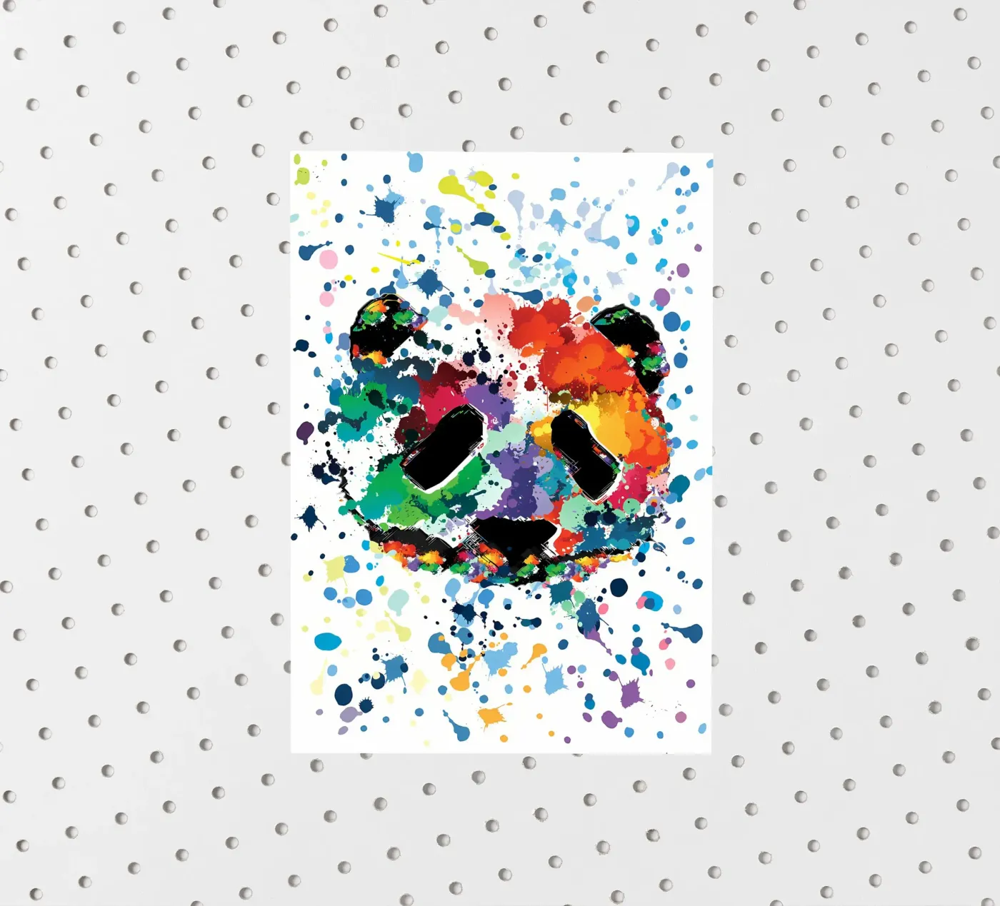 Splash panda sticker by James M Coyle