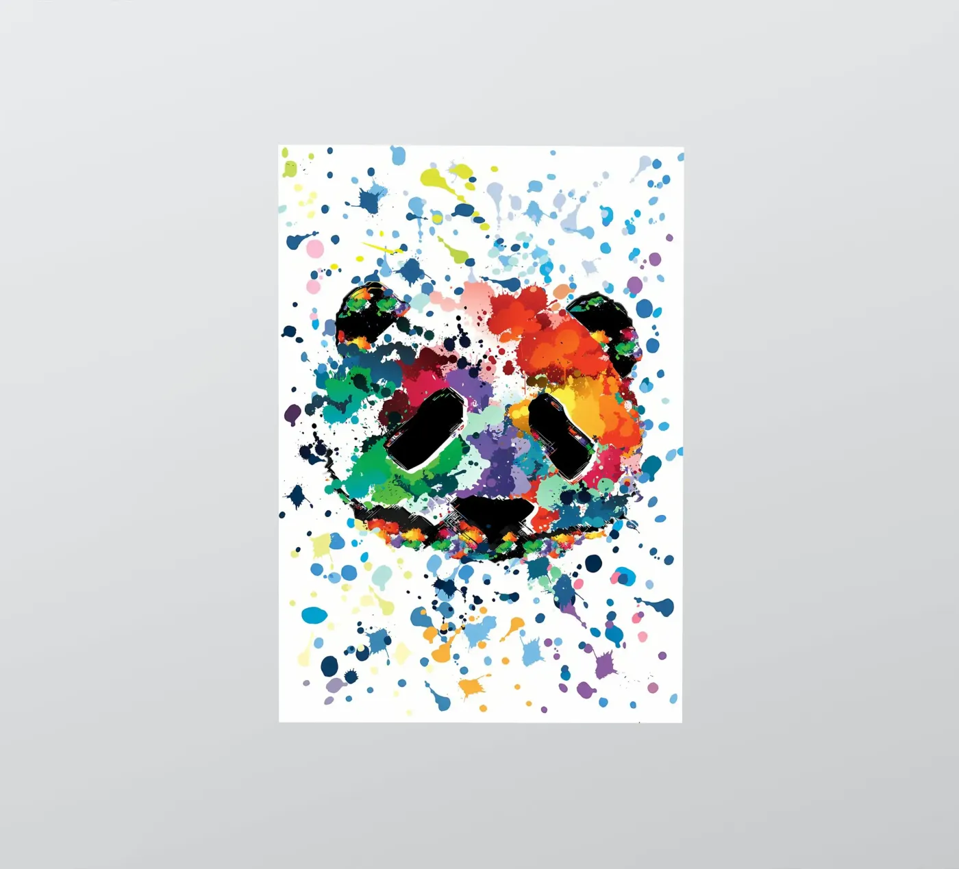 Splash panda sticker by James M Coyle