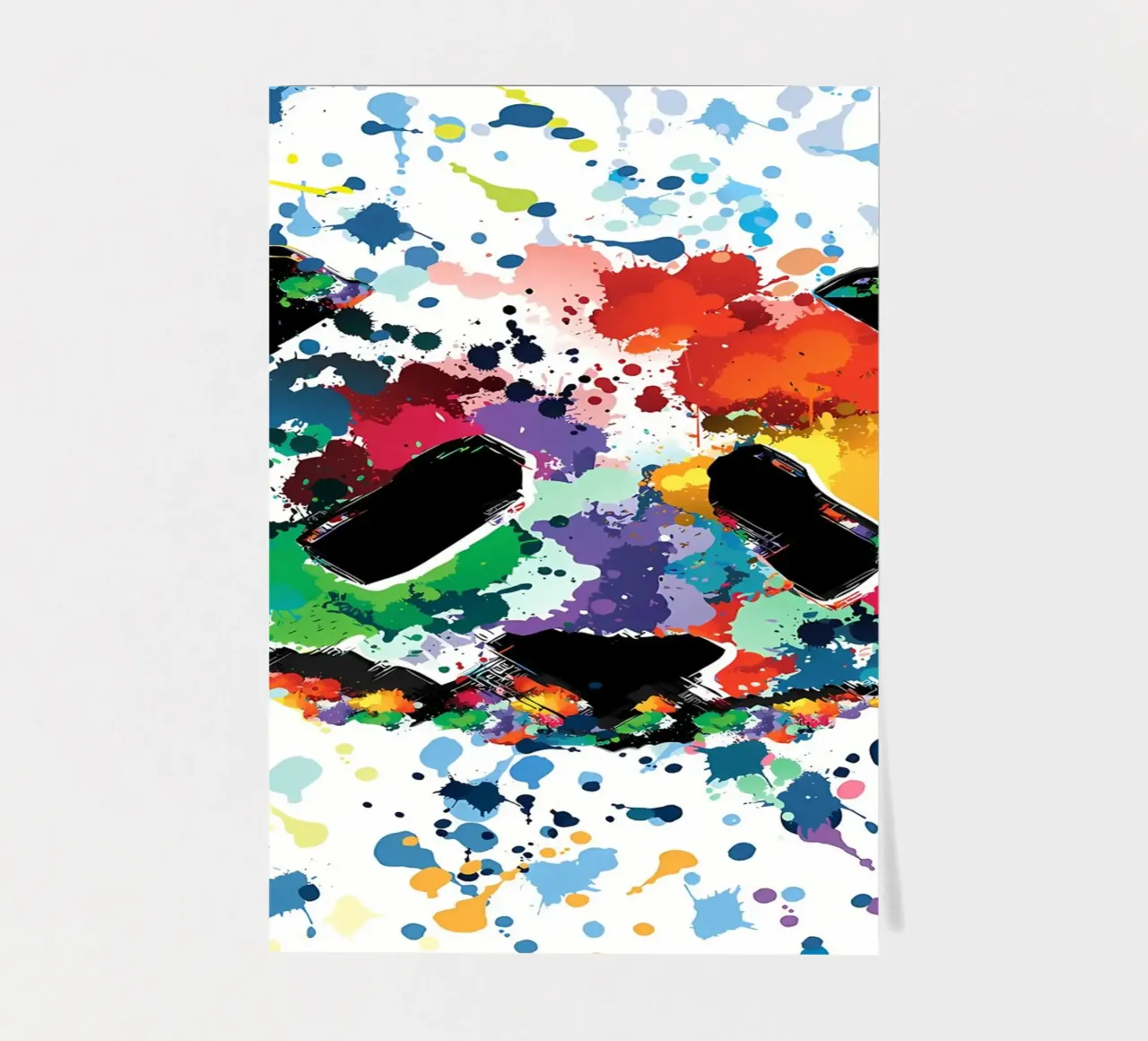 Splash panda sticker sheet by James M Coyle
