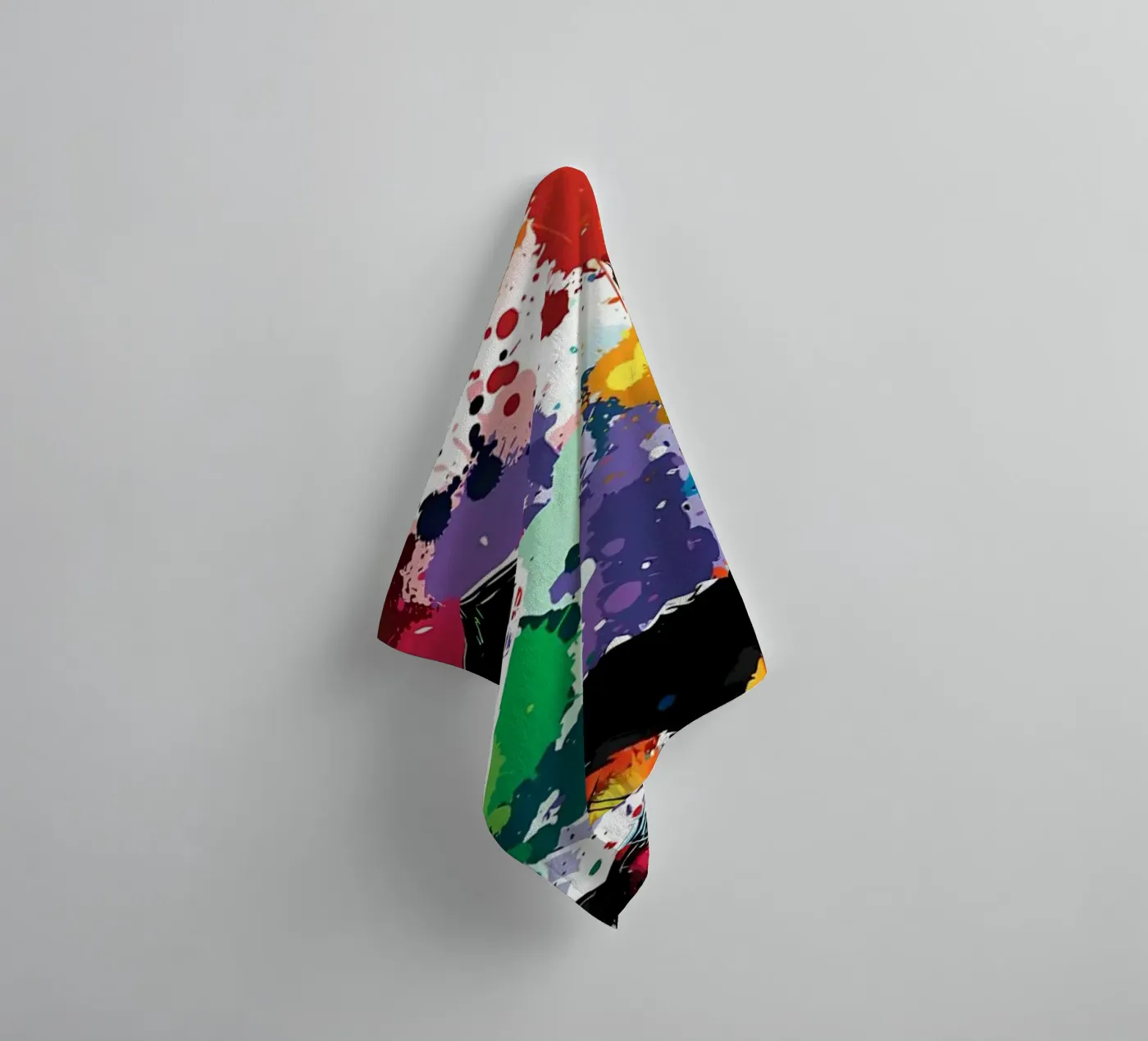 Splash panda towel by James M Coyle