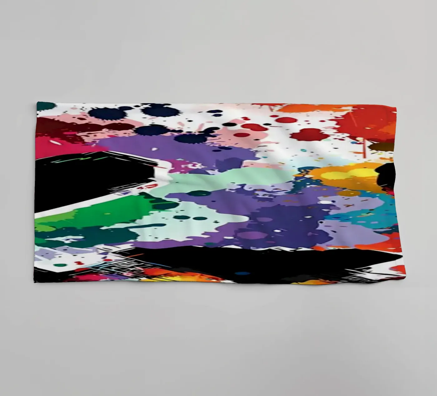 Splash panda towel by James M Coyle