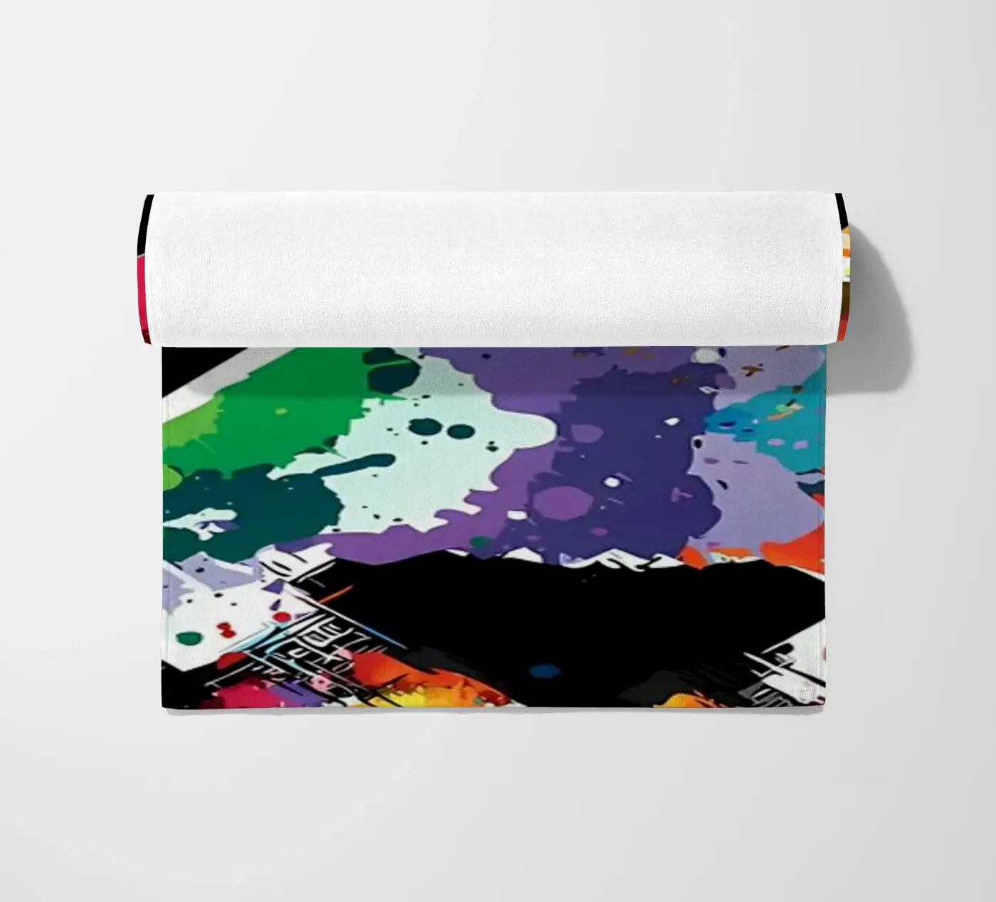 Splash panda strandhanddoek van James M Coyle