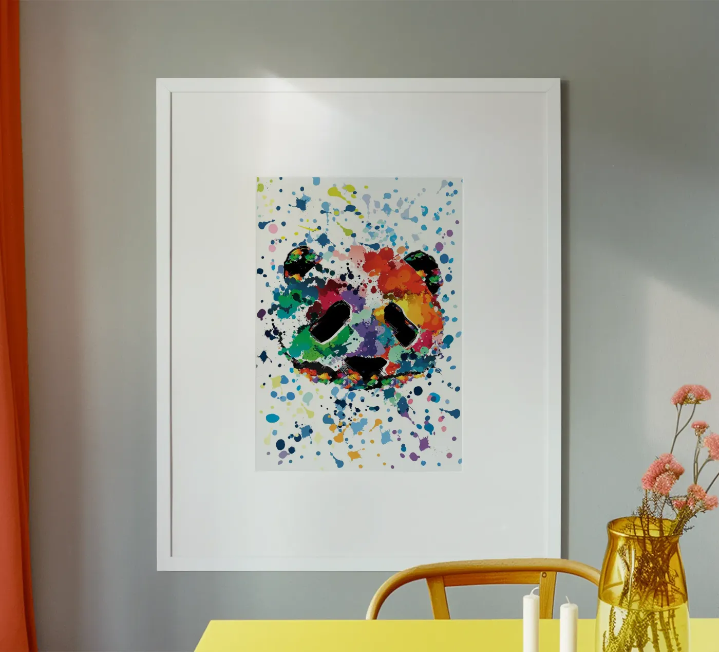 Splash panda poster by James M Coyle