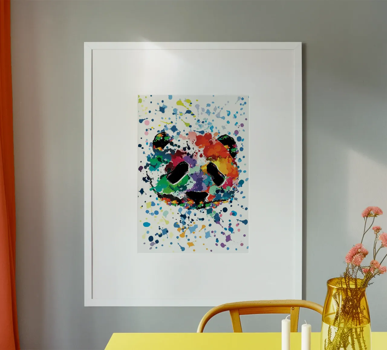 Splash panda poster by James M Coyle