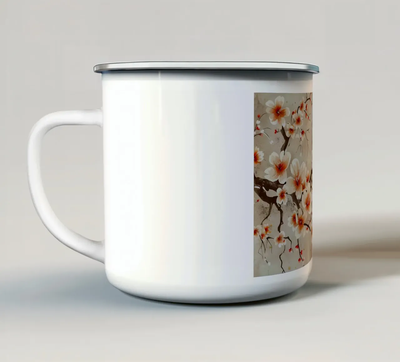 ciliegio in fiore giapponese tazza in smalto da Rebecca Clark Wyrick