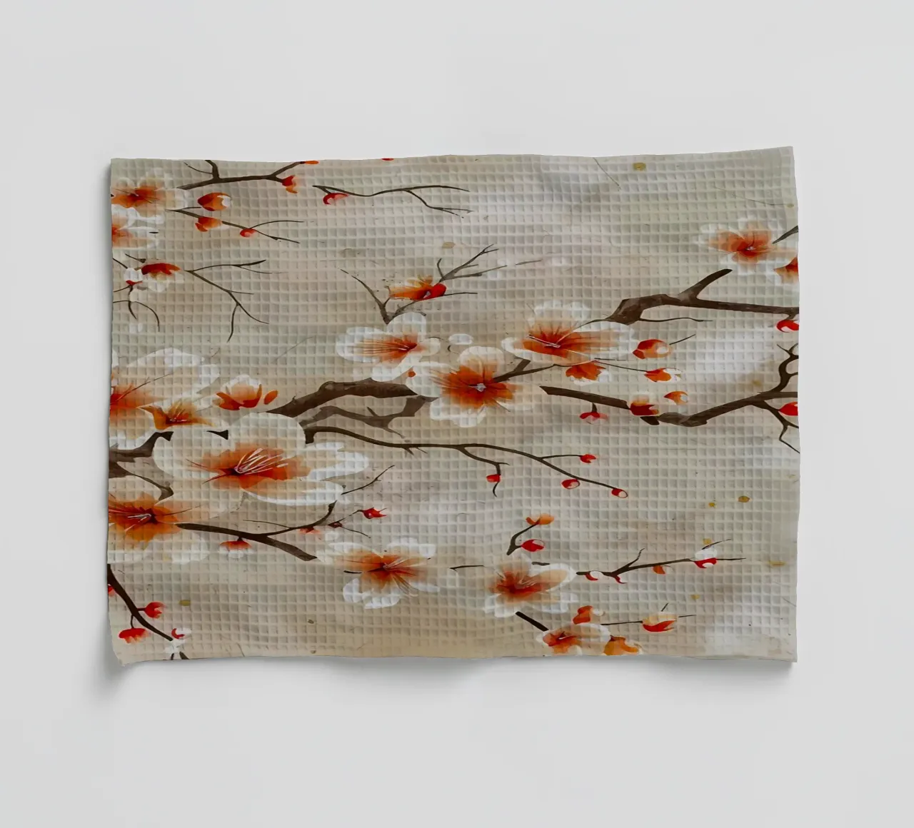 ciliegio in fiore giapponese canovaccio da cucina da Rebecca Clark Wyrick