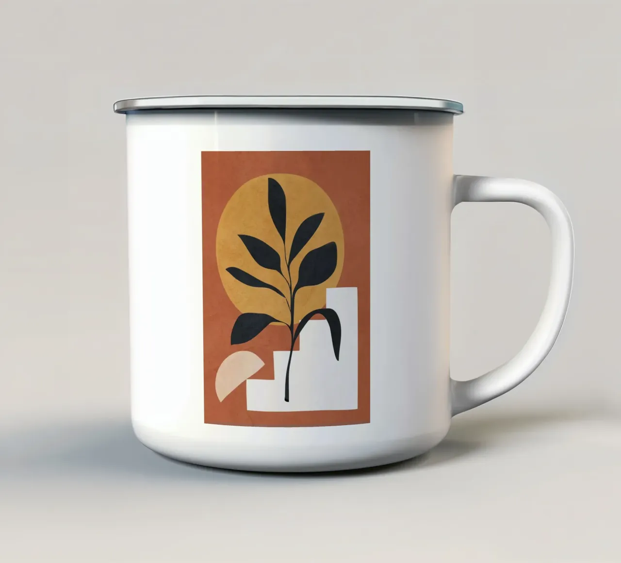 Abstract Plant Art Art tazza in smalto da Flow Line