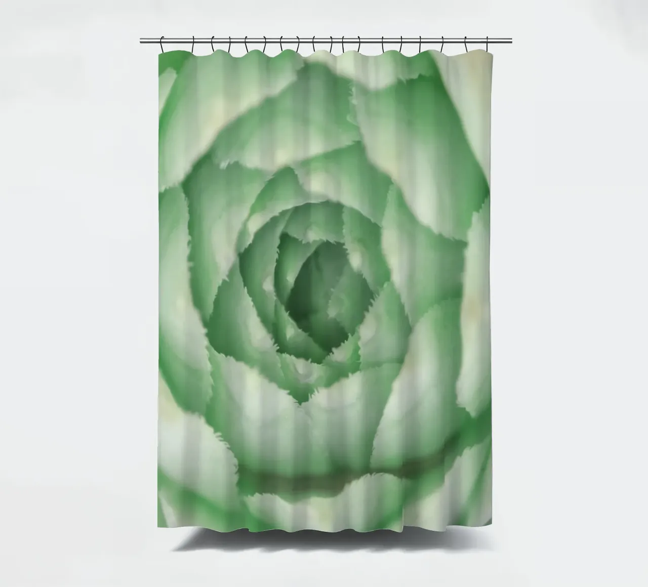 Geometric Succulent tenda da doccia da Moon  Bloom