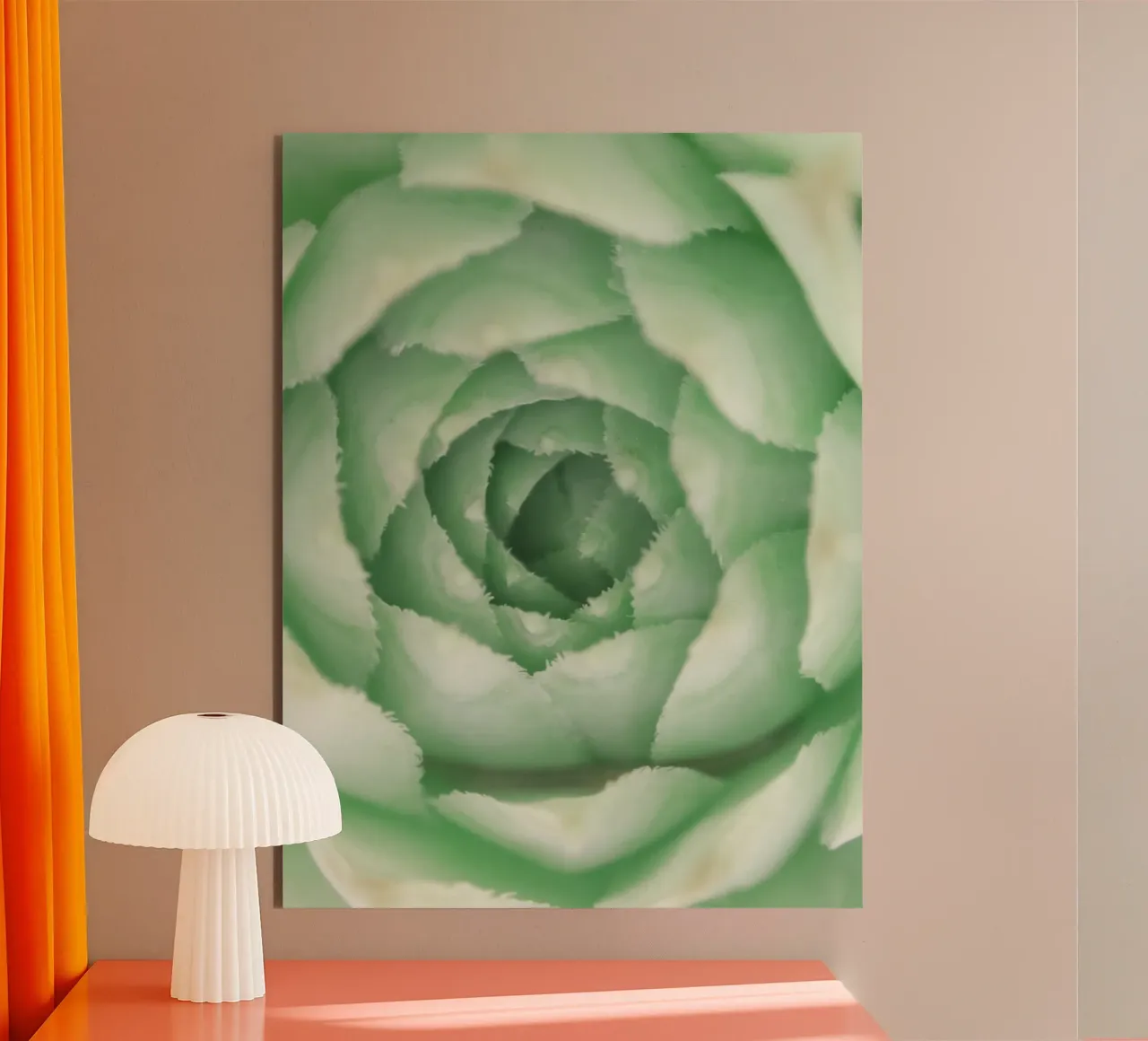Geometric Succulent alluminio dibond da Moon  Bloom