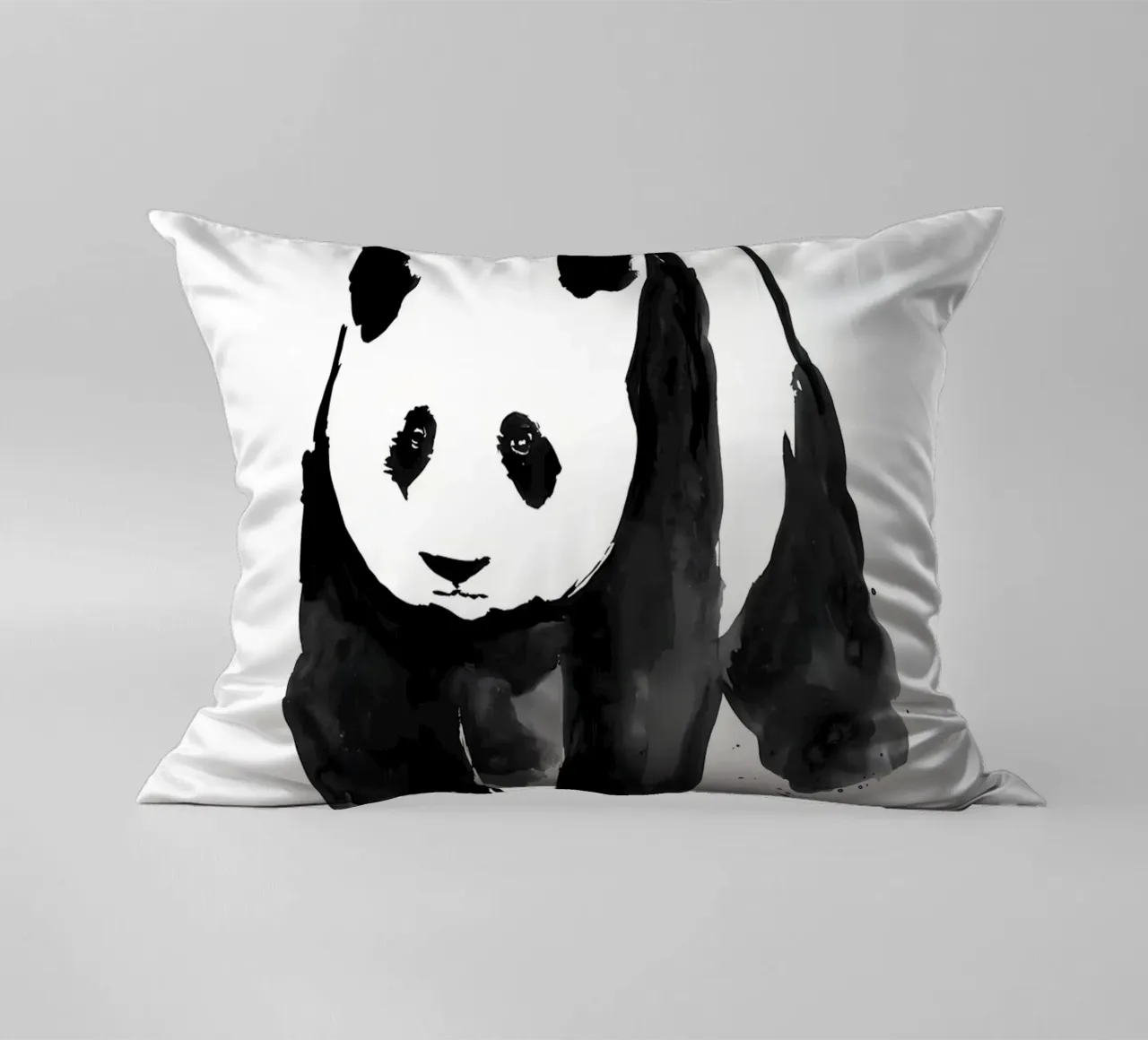 Ink Wash Panda cuscino da James M Coyle