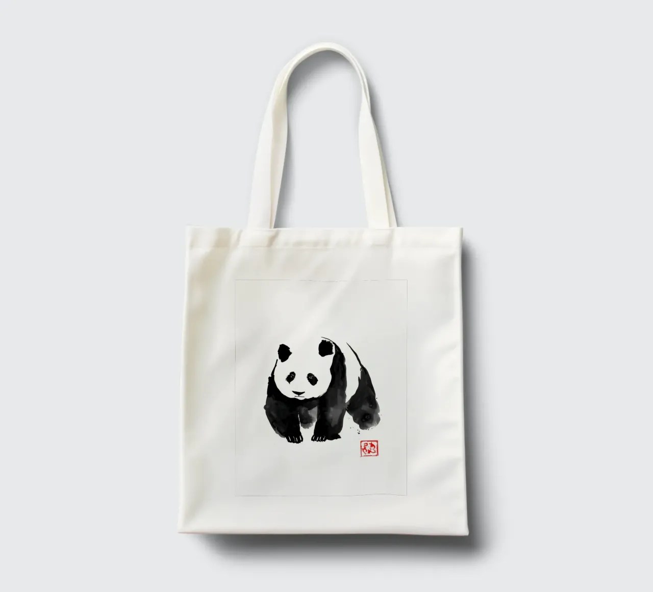 Ink Wash Panda tote bag by James M Coyle