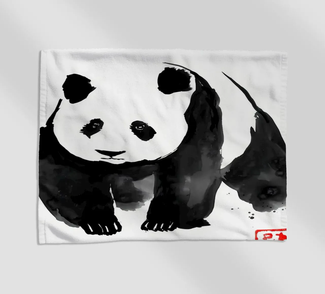 Ink Wash Panda telo mare da James M Coyle