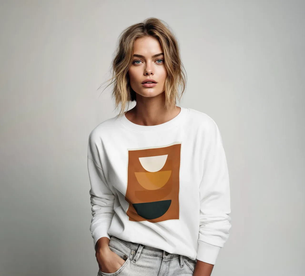 Abstract Style felpa da Flow Line