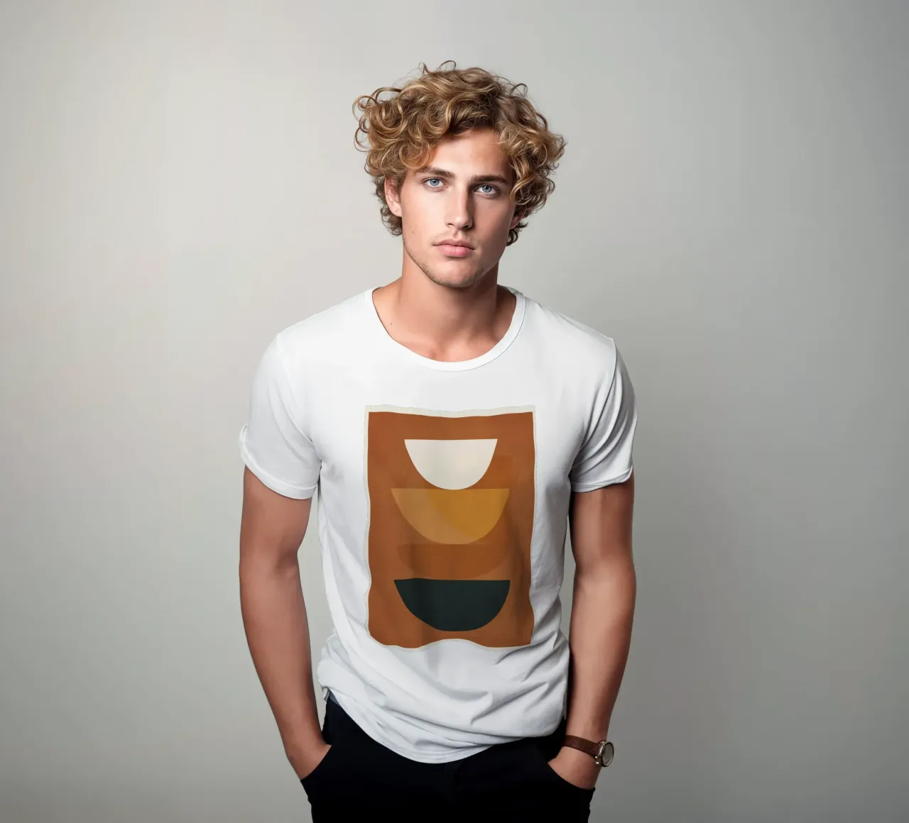 Abstract Style t-shirt da Flow Line