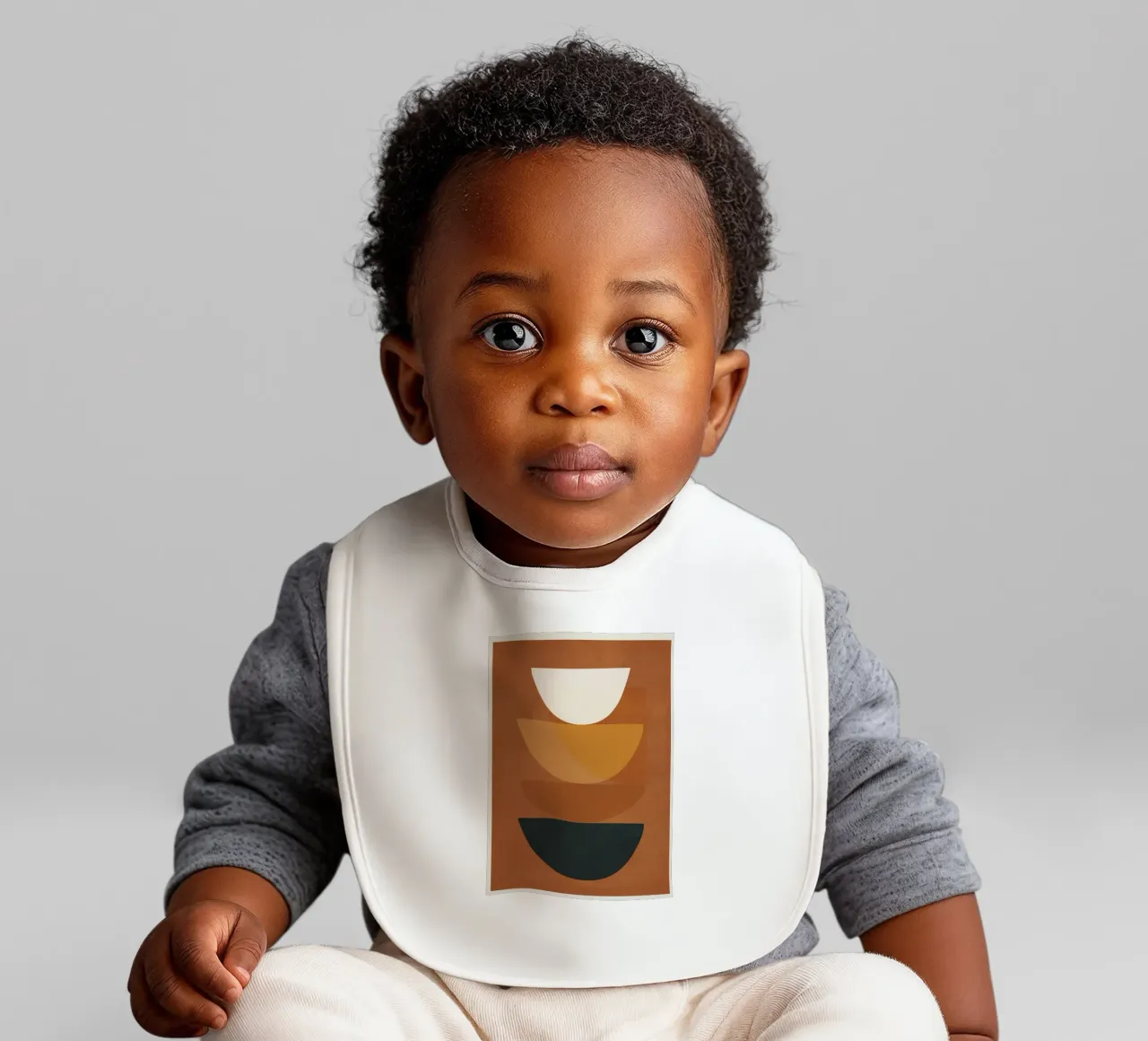 Abstract Style baby bib by Flow Line