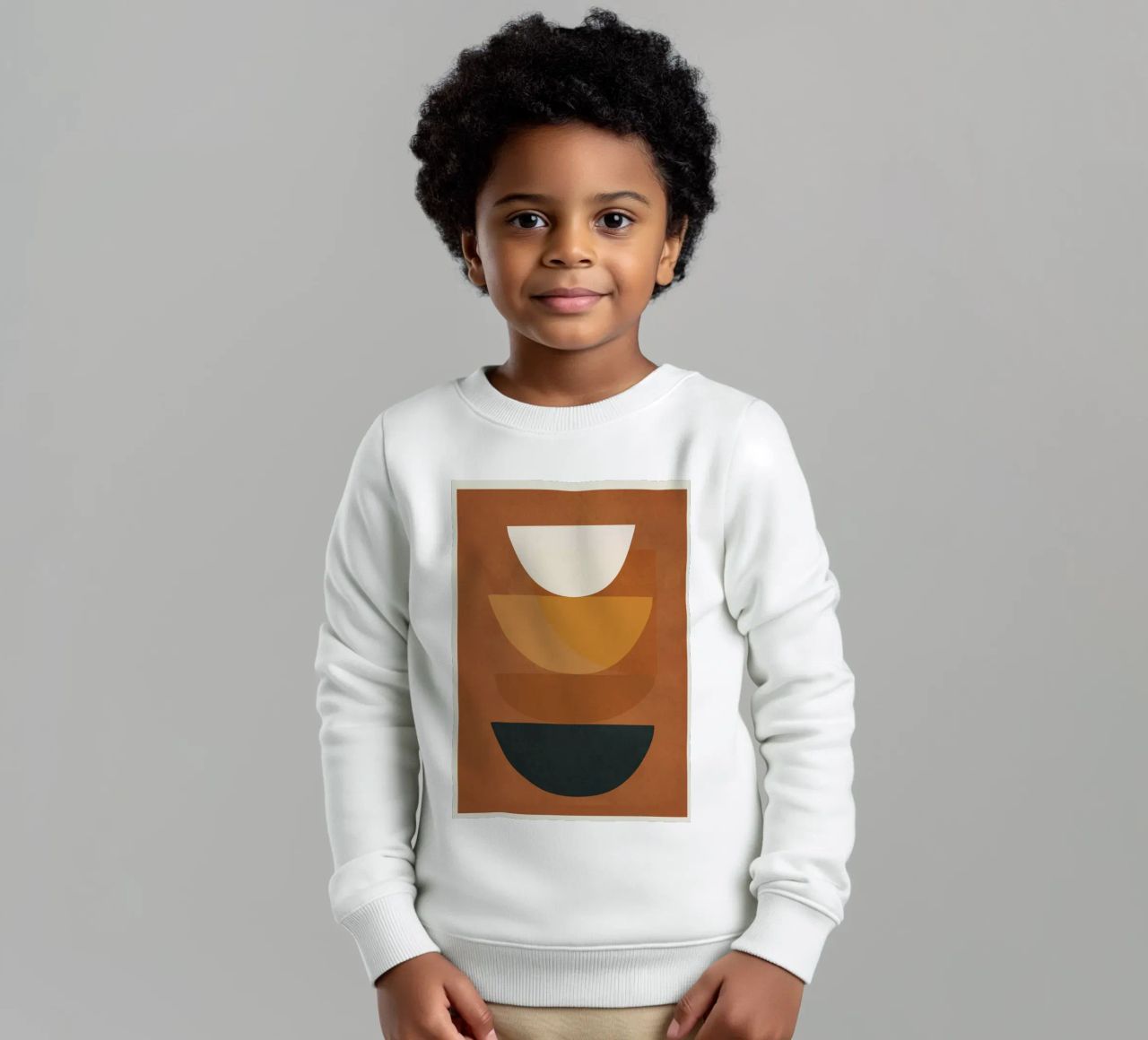 Abstract Style felpa bambino da Flow Line
