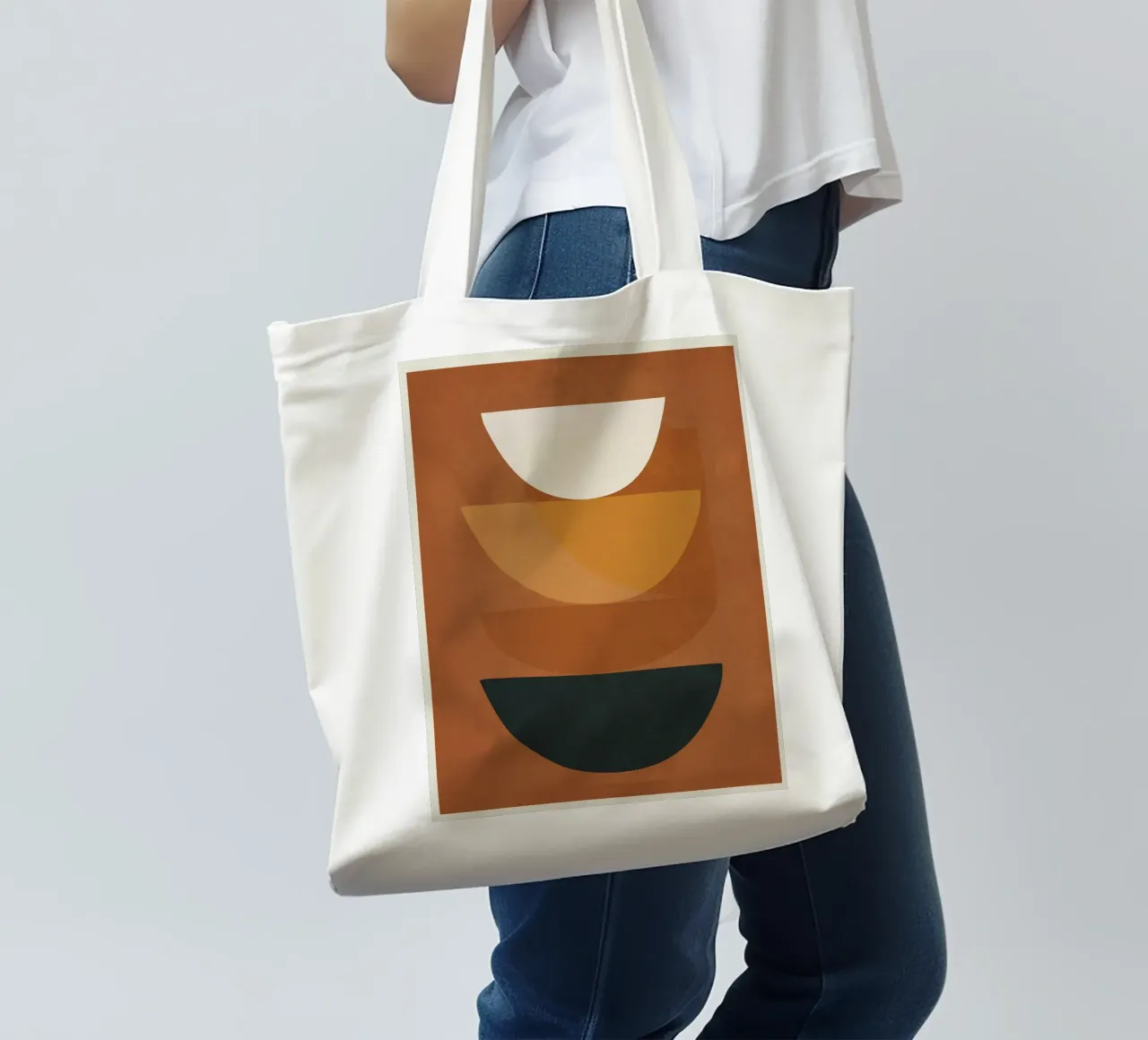 Abstract Style borsa in juta da Flow Line