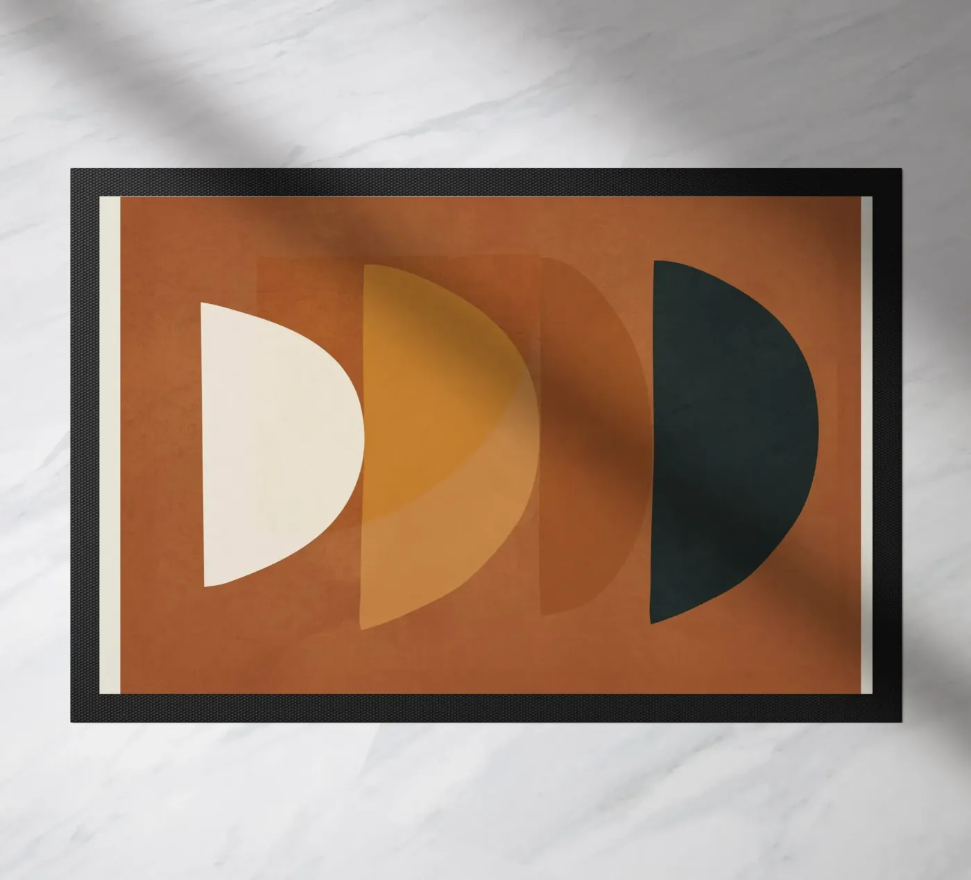 Abstract Style doormat by Flow Line