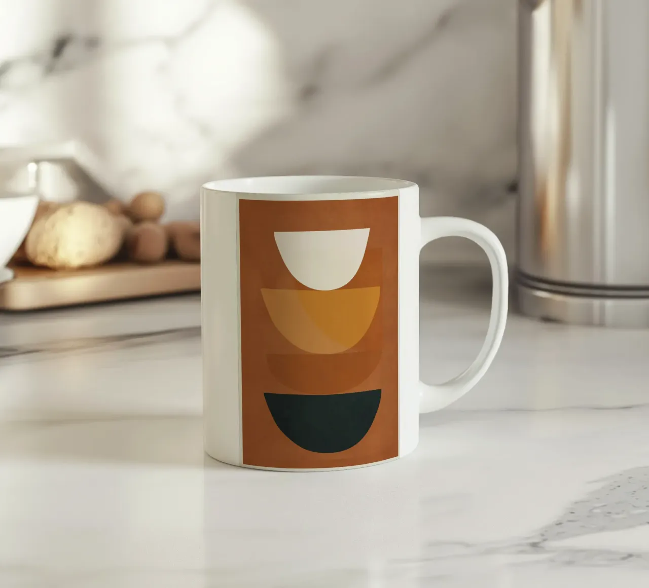 Abstract Style mug en céramique de Flow Line