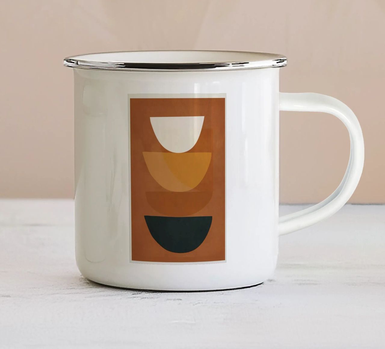 Abstract Style tazza in smalto da Flow Line
