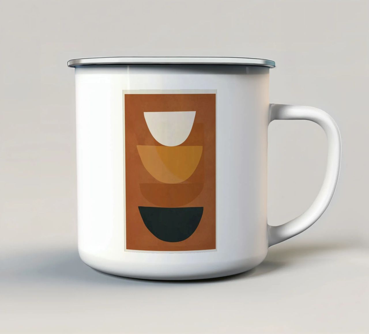 Abstract Style tazza in smalto da Flow Line