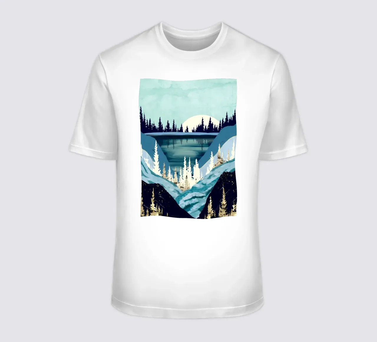 Pini nebbiosi t-shirt da Albert S Jacob