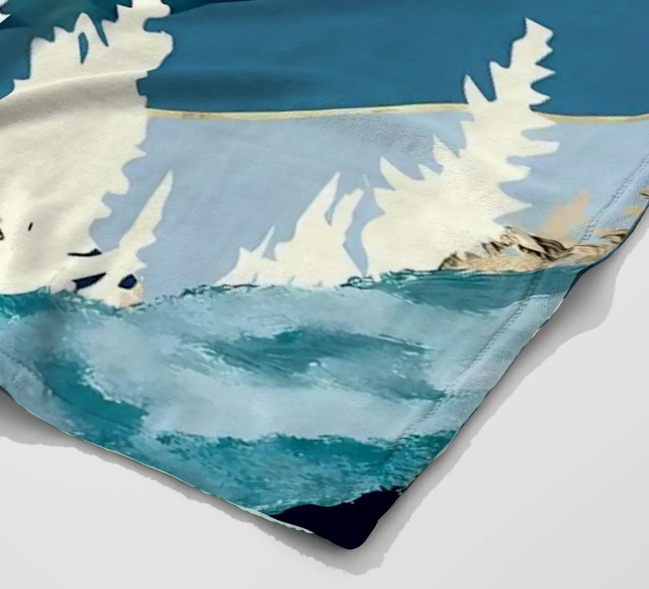 Pini nebbiosi coperta in pile da Albert S Jacob