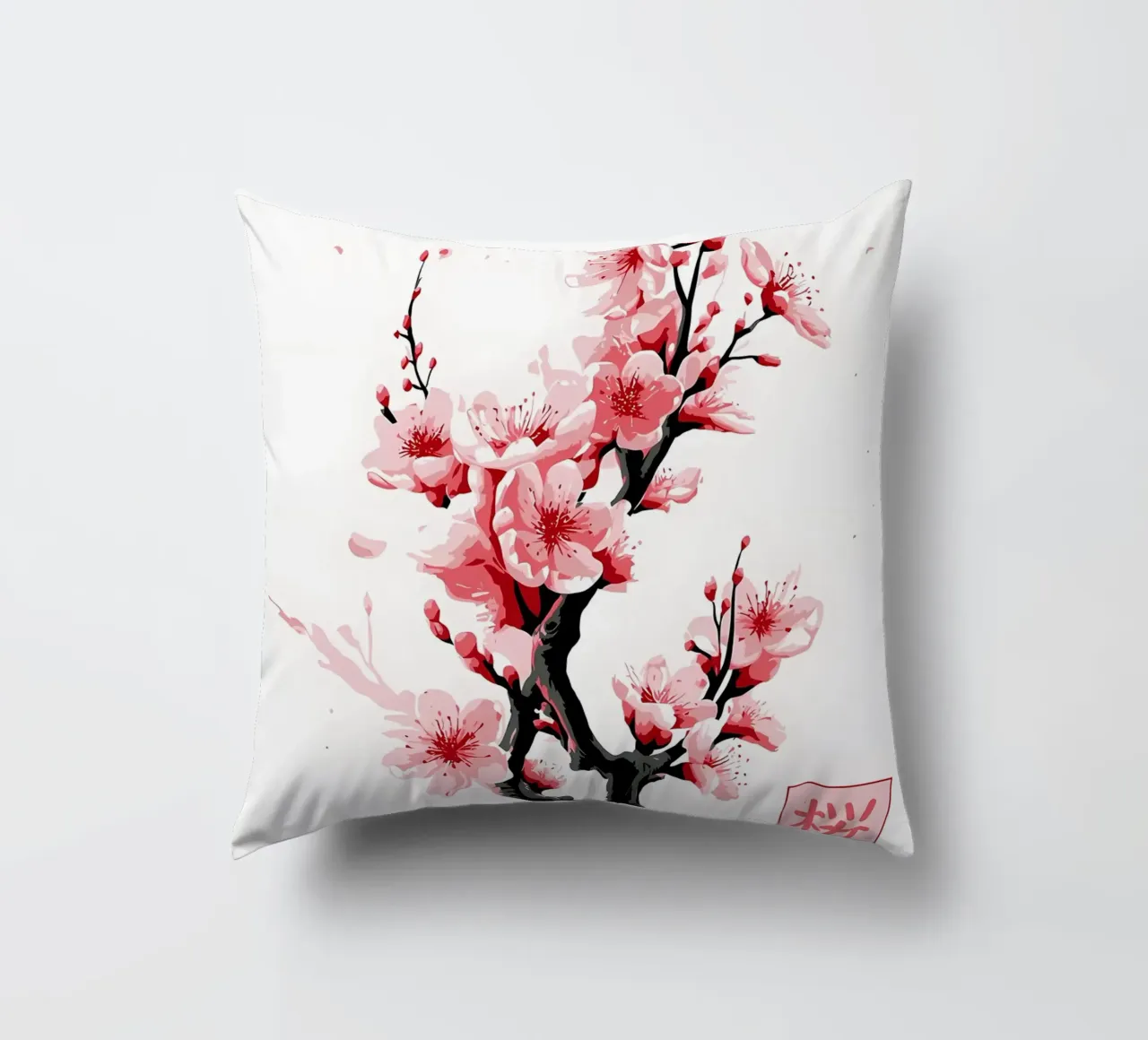 Fiori del ramo di Sakura cuscino da Rebecca Clark Wyrick